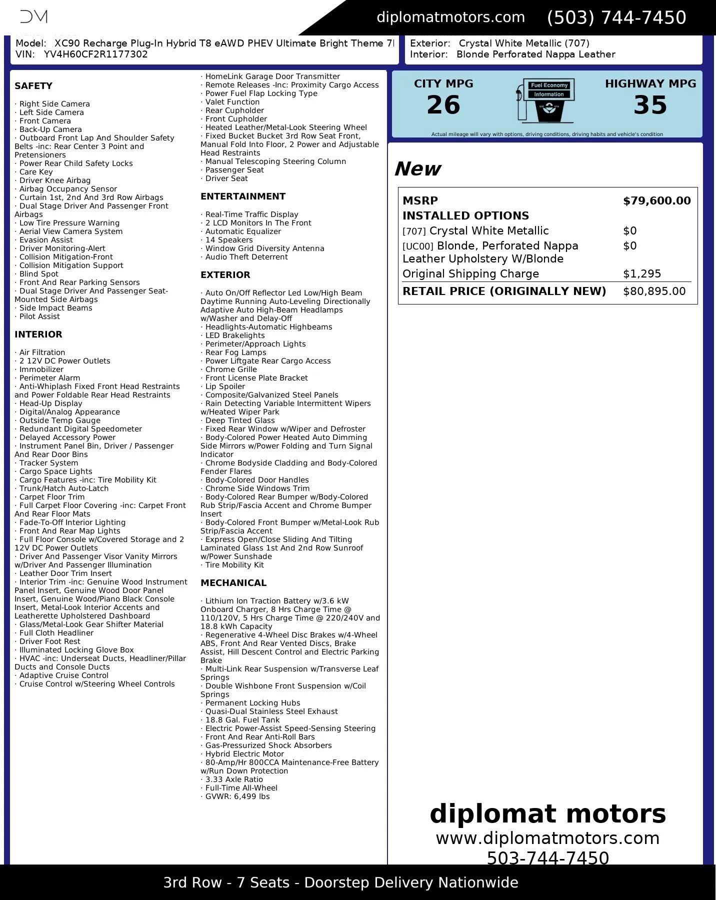 Used 2024 Volvo XC90 T8 Ultimate image 2