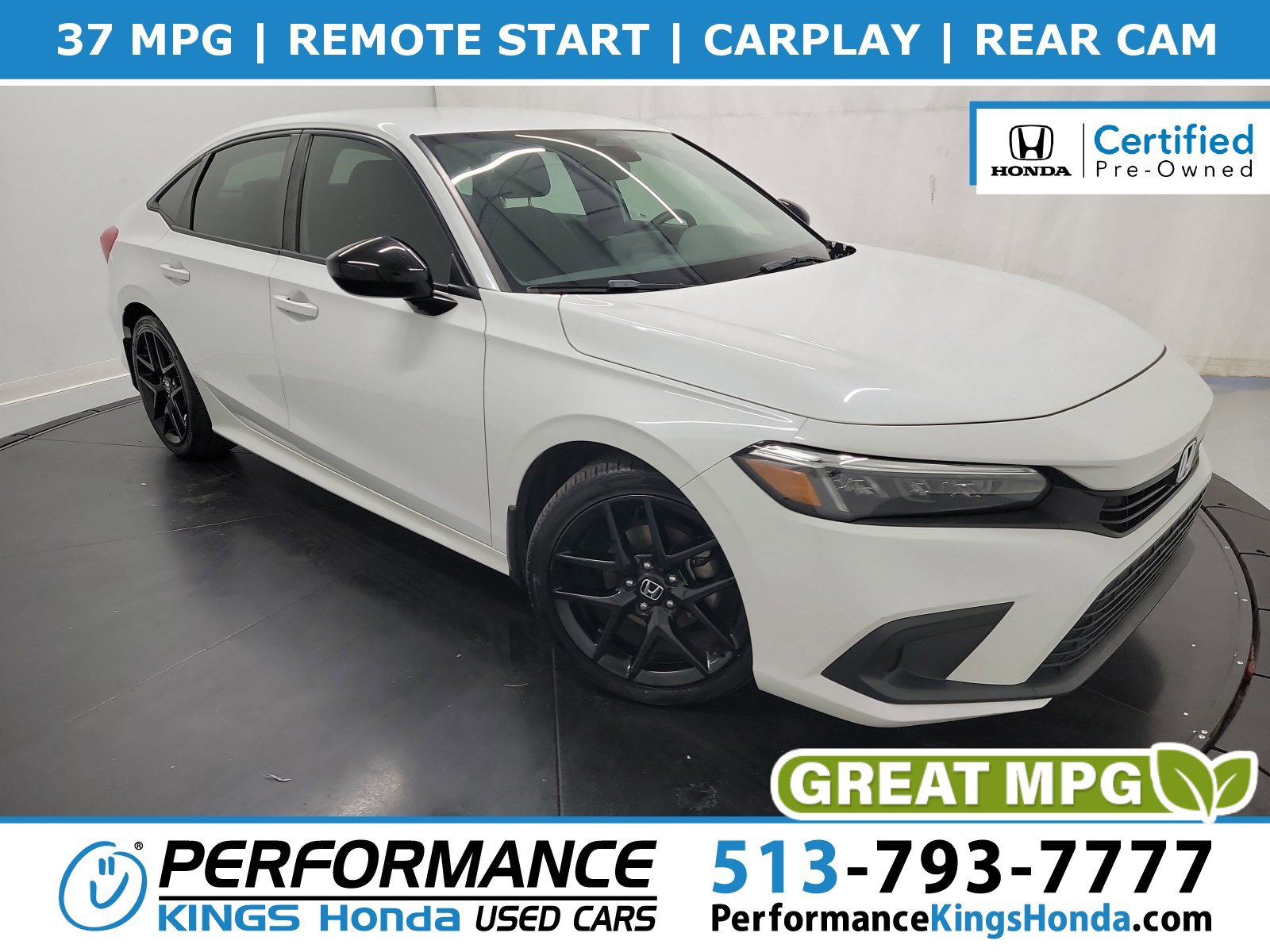 Certified 2022 Honda Civic Sport