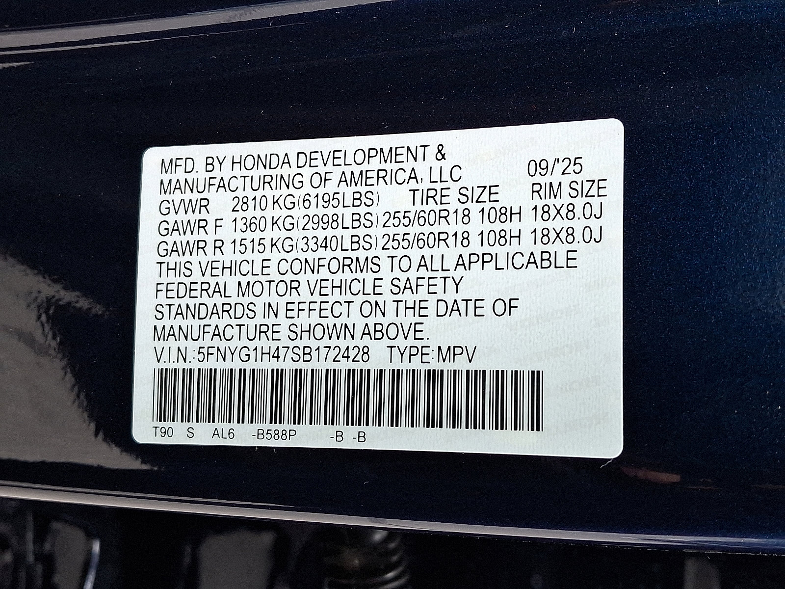 New 2025 Honda Pilot EX-L image 10