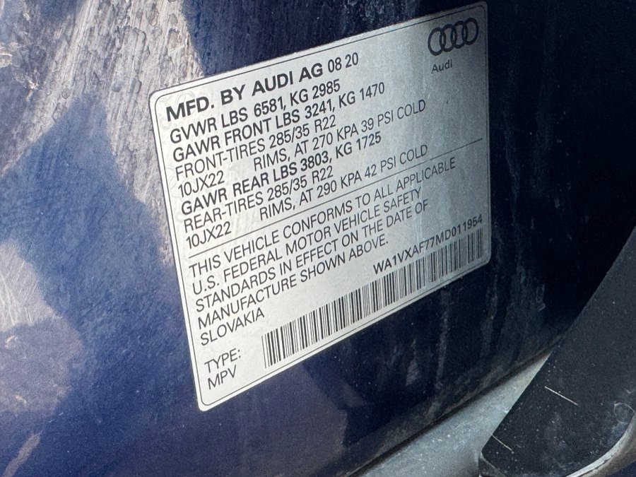 Used 2021 Audi Q7 3.0T Prestige w/ Prestige Package AWD/4WD image 75
