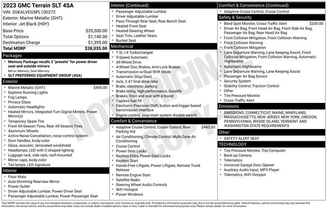 Used 2023 GMC Terrain SLT image 3