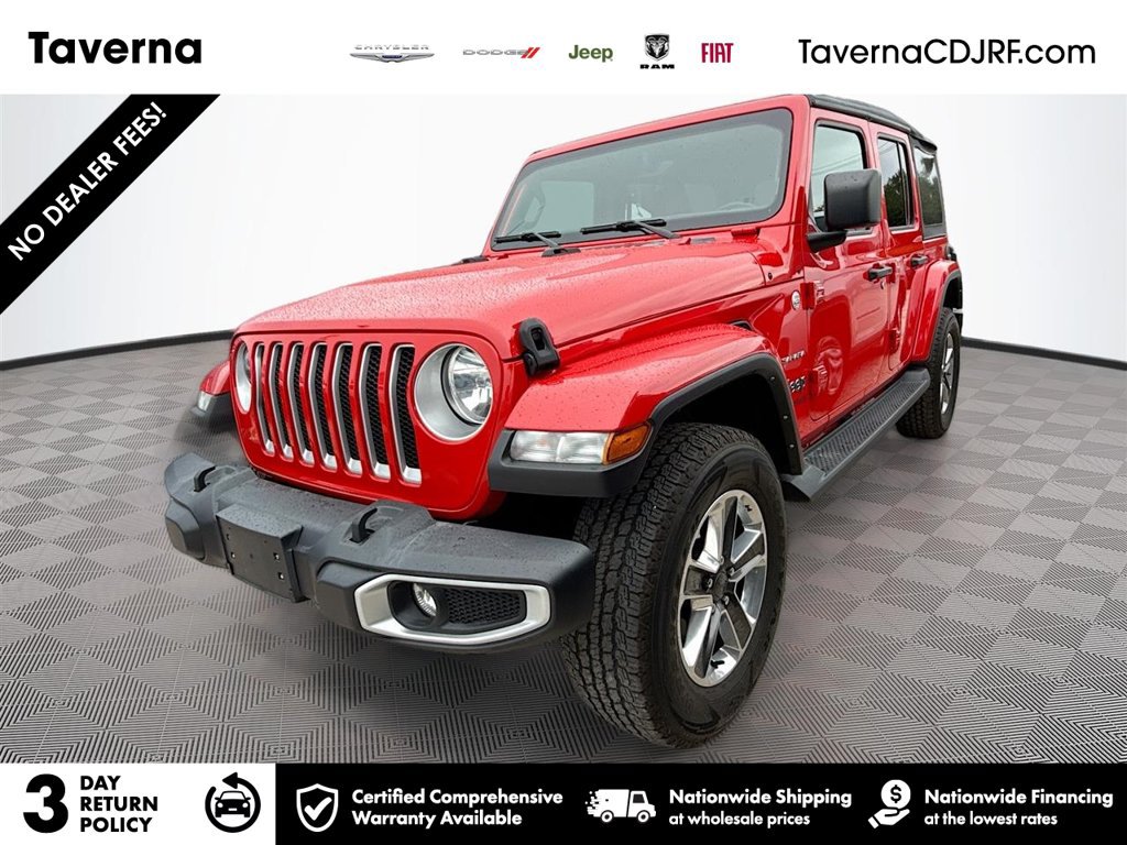 Certified 2022 Jeep Wrangler Unlimited Sahara w/ Cold Weather Group AWD/4WD image 1