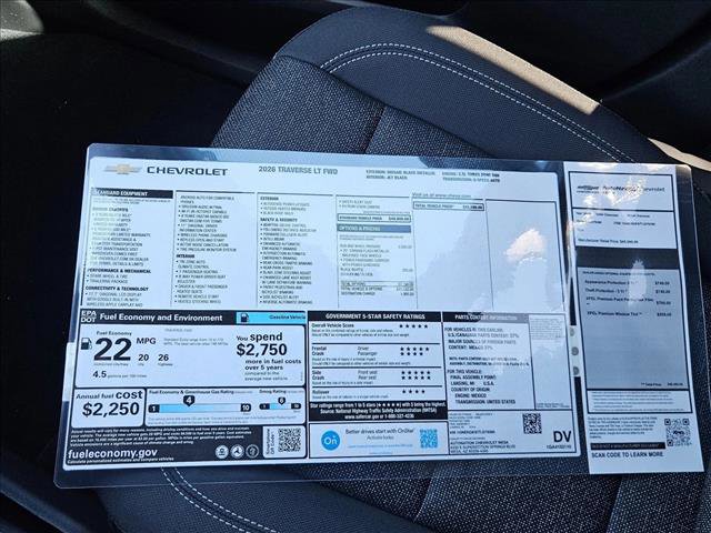 New 2026 Chevrolet Traverse LT w/ Sun and Wheel Package image 18