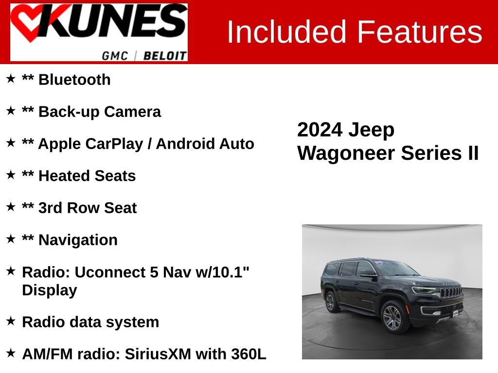Used 2024 Jeep Wagoneer Series II AWD/4WD image 2