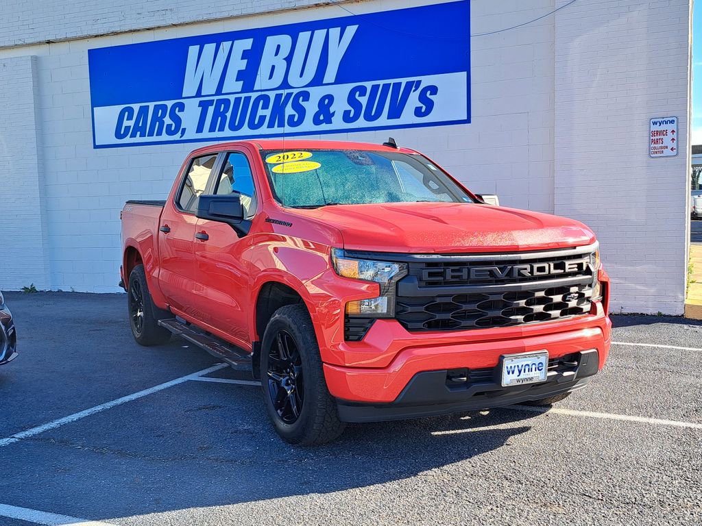 Used 2022 Chevrolet Silverado 1500 Custom w/ LPO, Dark Essentials Package image 1
