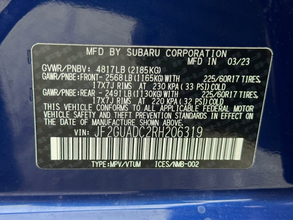 Used 2024 Subaru Crosstrek 2.0i Premium image 27