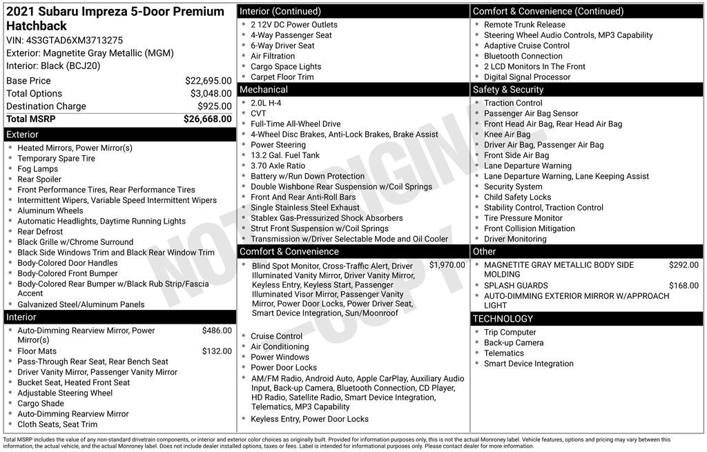 Used 2021 Subaru Impreza Premium image 23