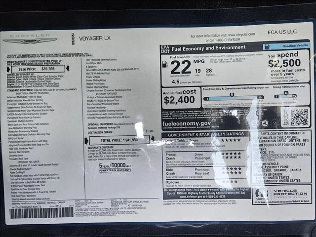 New 2025 Chrysler Voyager LX image 19