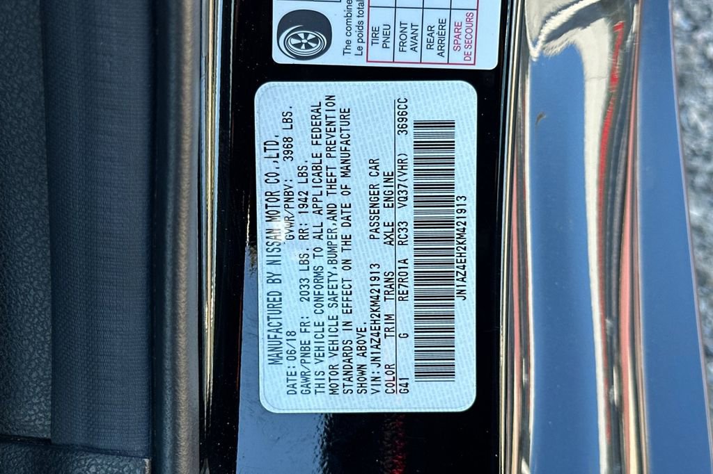 Used 2019 Nissan 370Z Touring Sport image 27