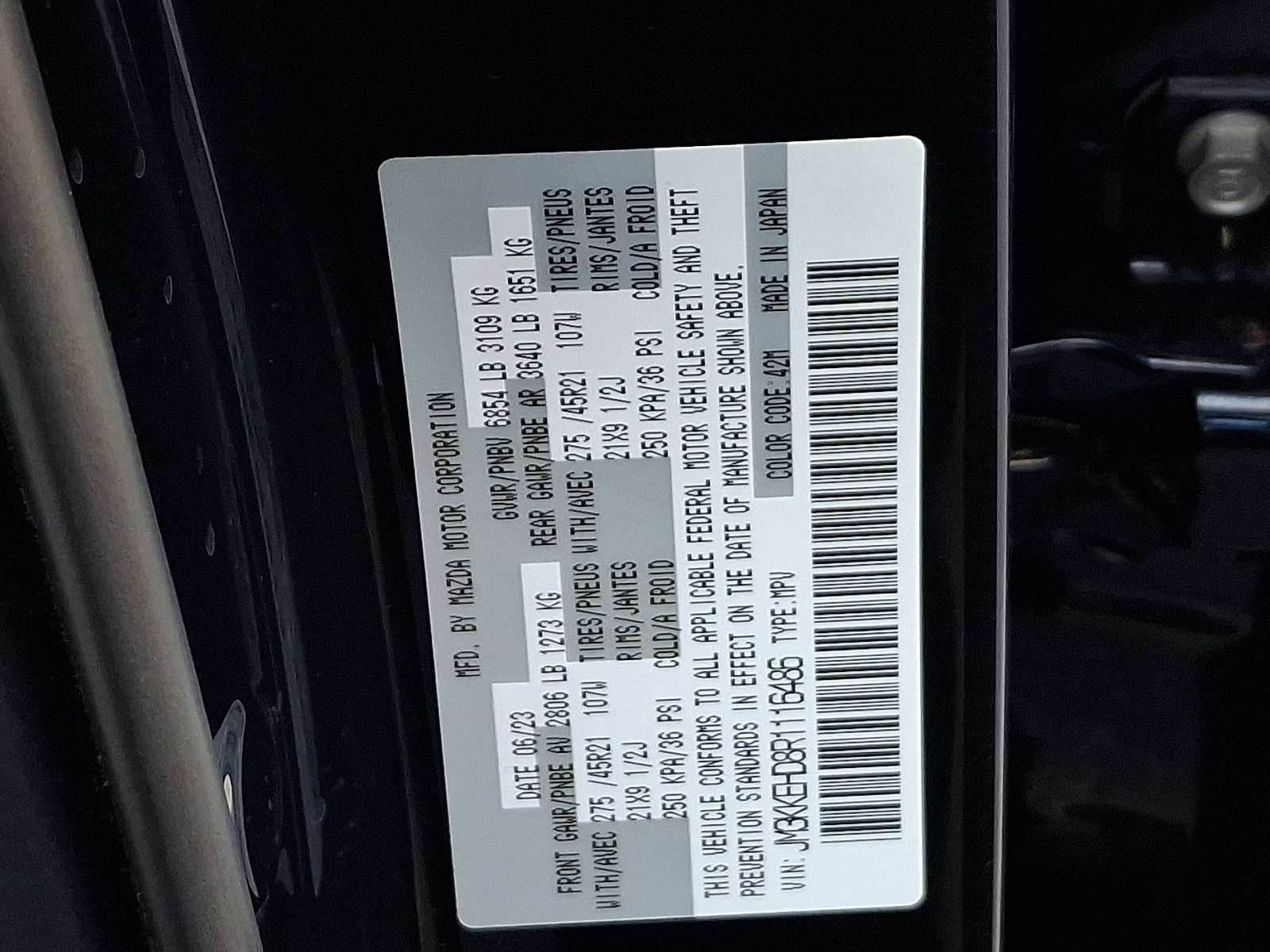 Used 2024 MAZDA CX-90 3.3 Turbo w/ Premium Plus Pkg image 32