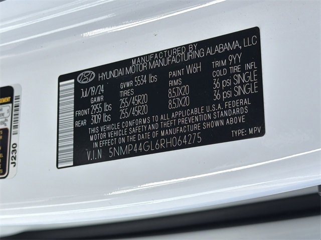 Certified 2024 Hyundai Santa Fe Limited image 34