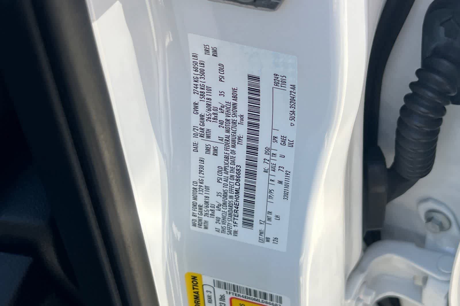 Used 2021 Ford Ranger XL w/ Equipment Group 101A High RWD image 35