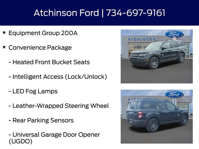 Certified 2023 Ford Bronco Sport Big Bend w/ Convenience Package image 13