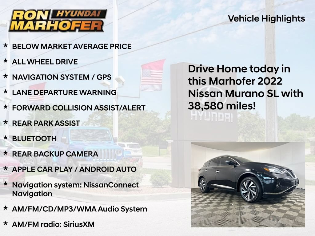 Used 2022 Nissan Murano SL AWD/4WD image 14