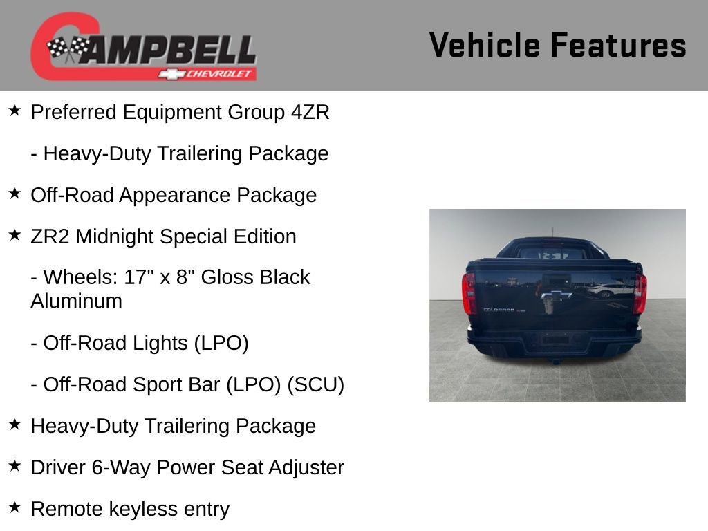 Used 2019 Chevrolet Colorado ZR2 w/ ZR2 Midnight Special Edition image 10