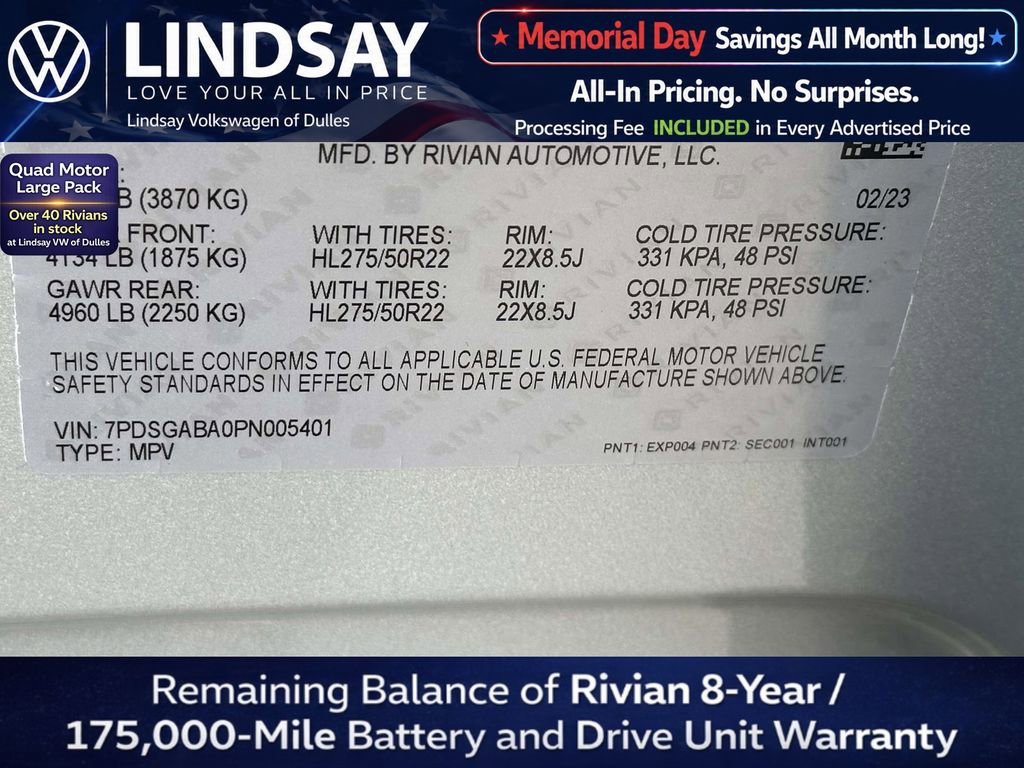 Used 2023 Rivian R1S Adventure AWD/4WD image 28