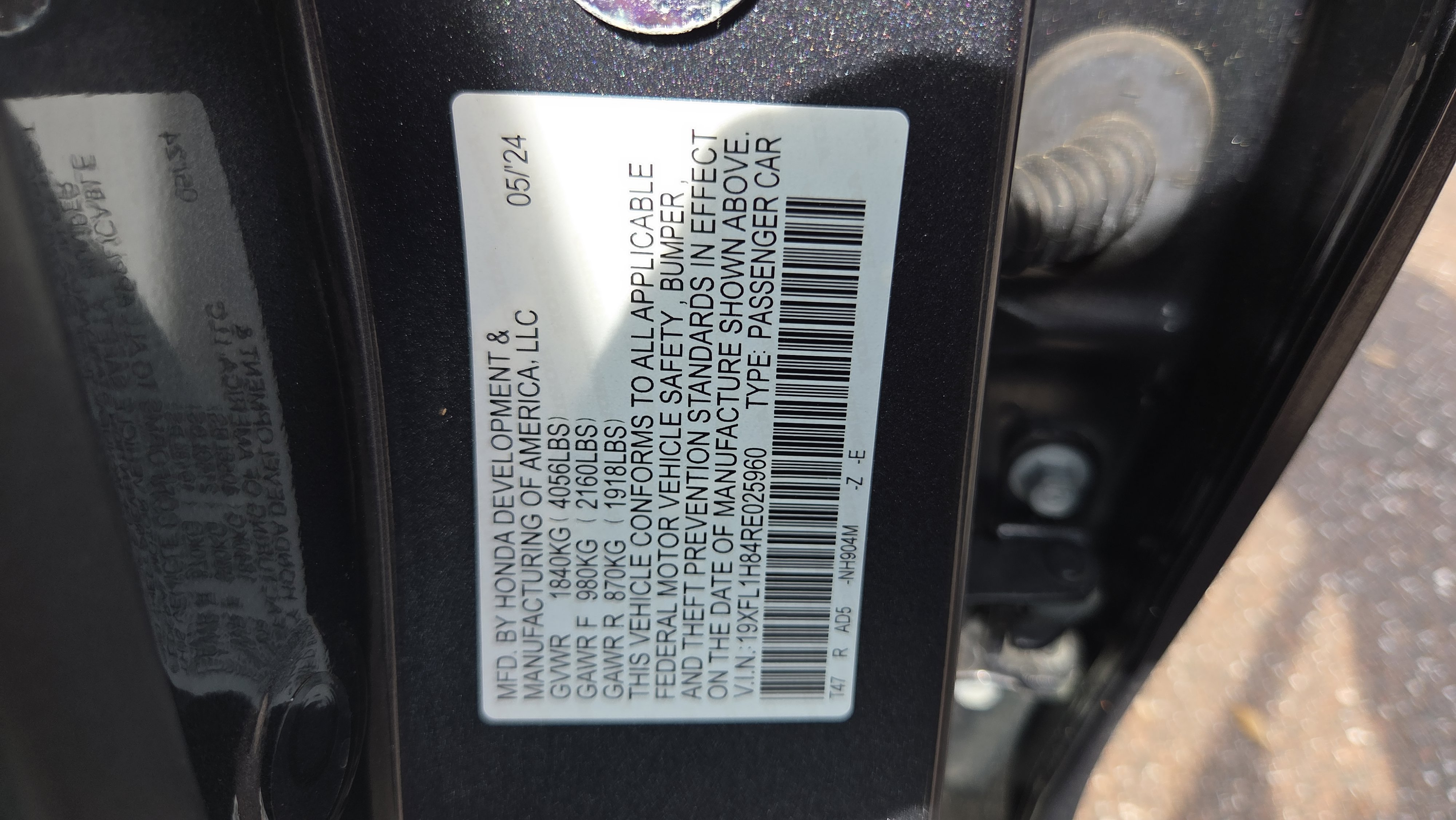 Certified 2024 Honda Civic Sport Touring image 27