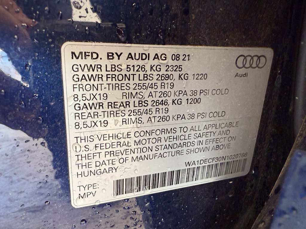 Used 2022 Audi Q3 2.0T Premium w/ Black Optic Sport Package AWD/4WD image 14