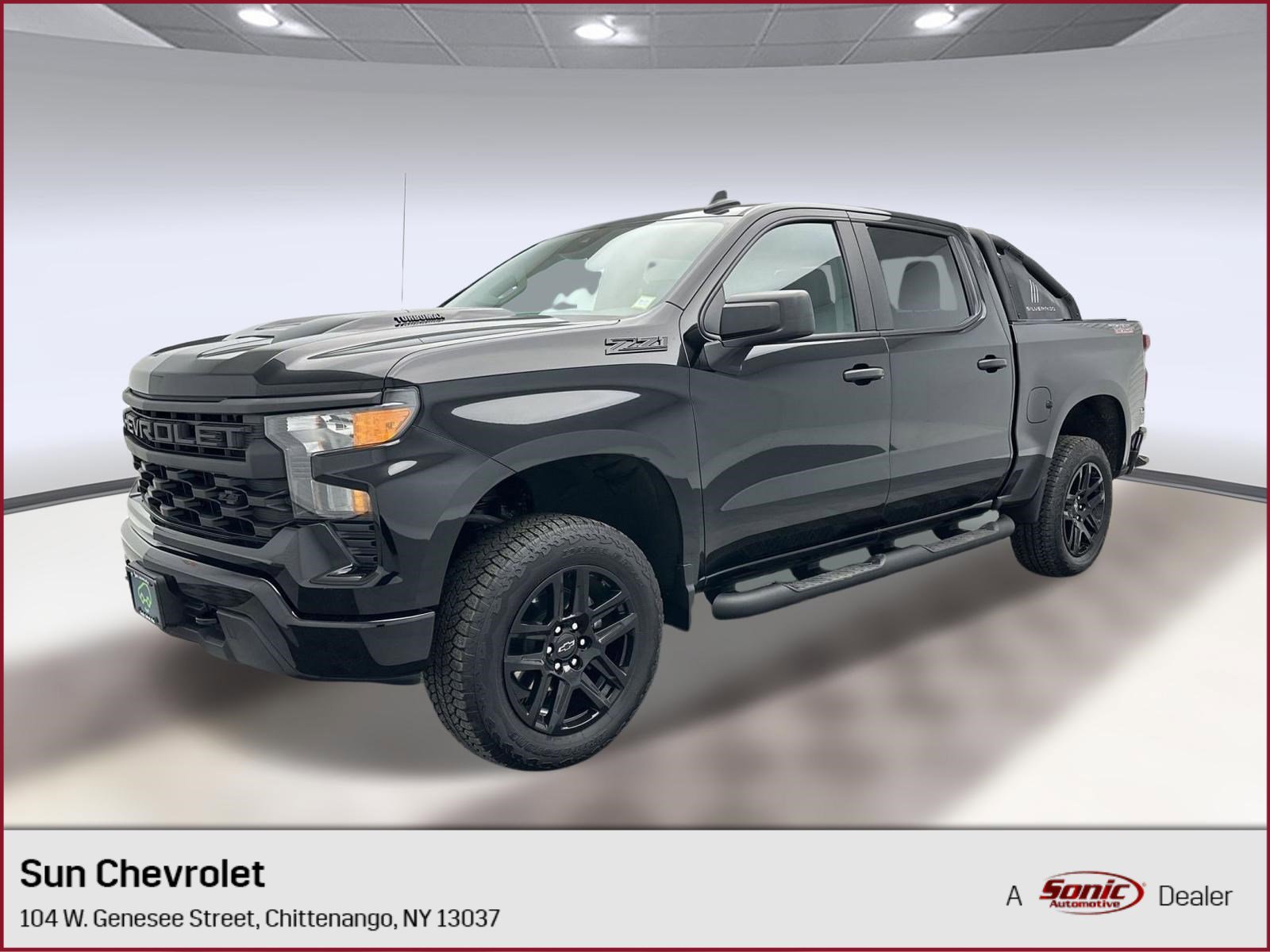 Certified 2025 Chevrolet Silverado 1500 Custom Trail Boss w/ Turbomax Blackout Package AWD/4WD image 1