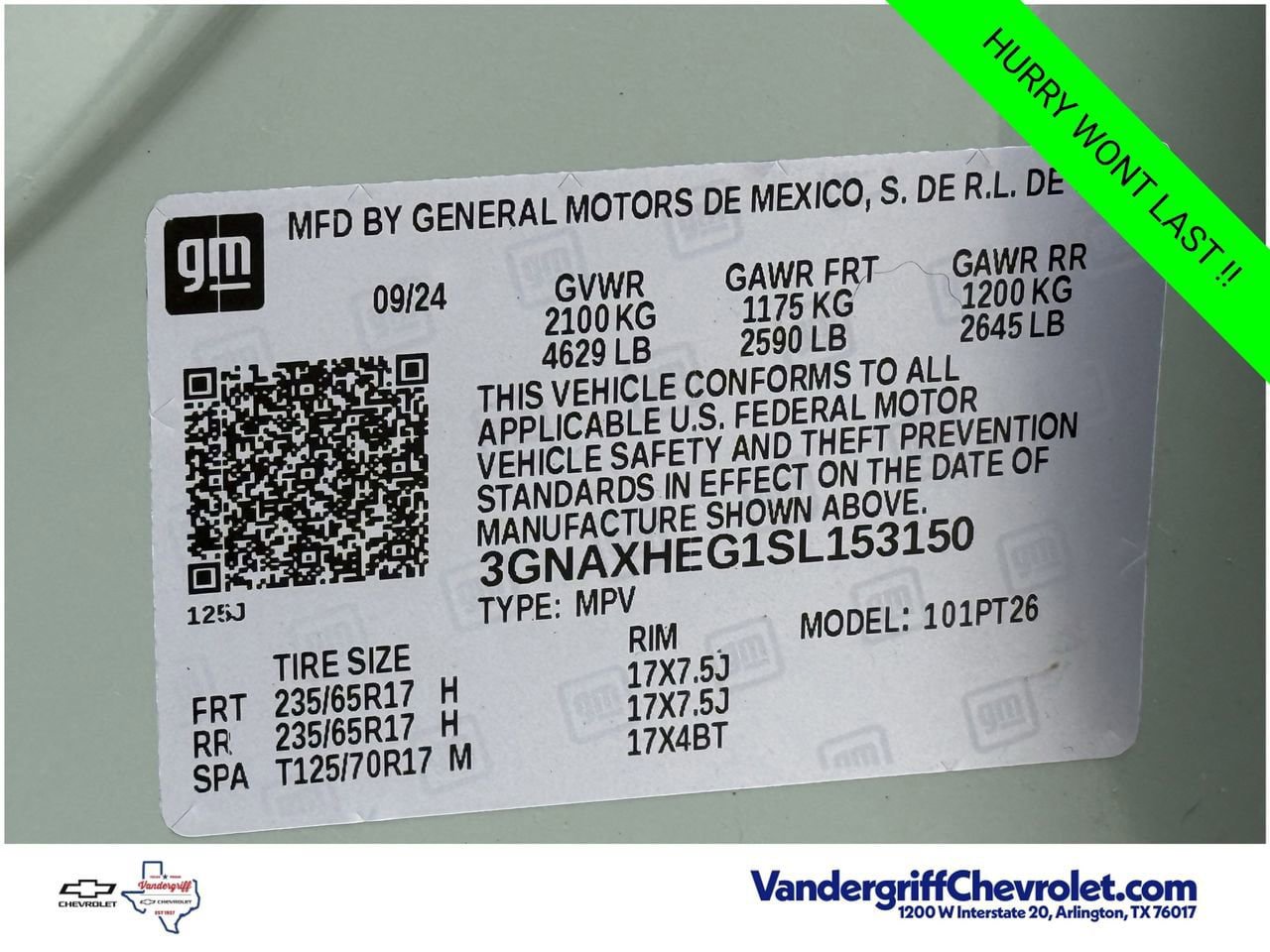 Certified 2025 Chevrolet Equinox LT w/ Convenience Package II FWD image 26