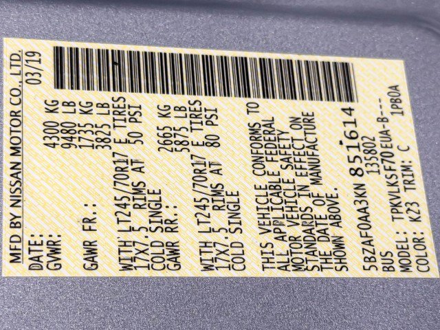 Used 2019 Nissan NV 3500 SL image 46