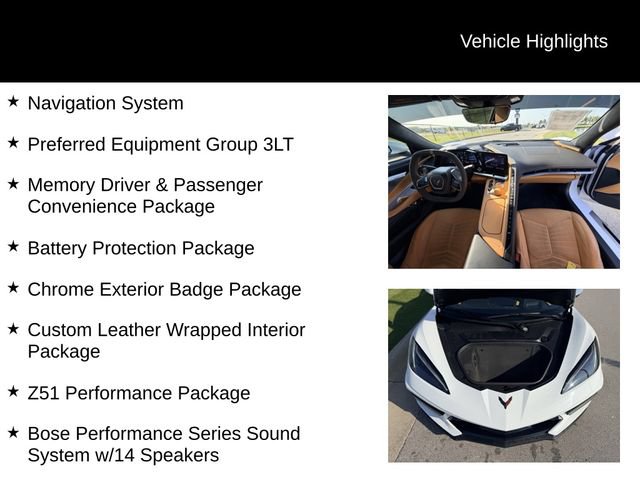 Used 2023 Chevrolet Corvette Stingray Premium Cpe w/ Z51 Performance Package RWD image 12