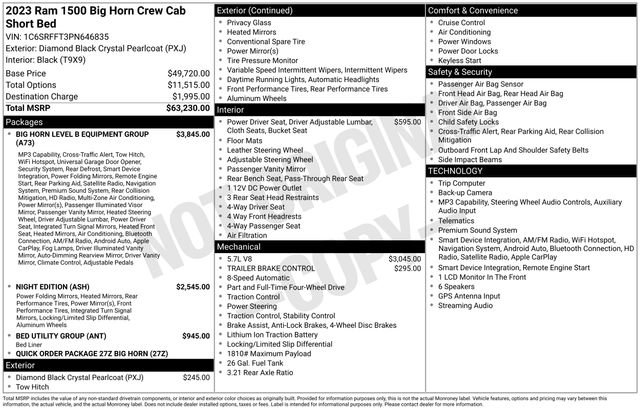 Used 2023 RAM 1500 Big Horn AWD/4WD image 15
