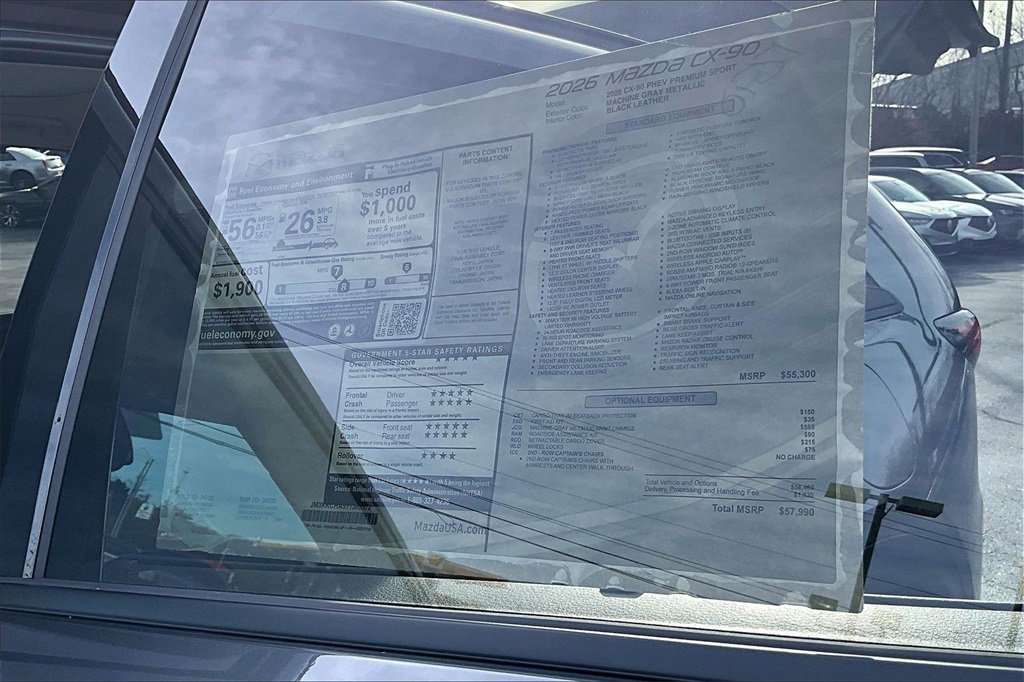 New 2026 MAZDA CX-90 Plug-In Hybrid w/Premium Sport image 25