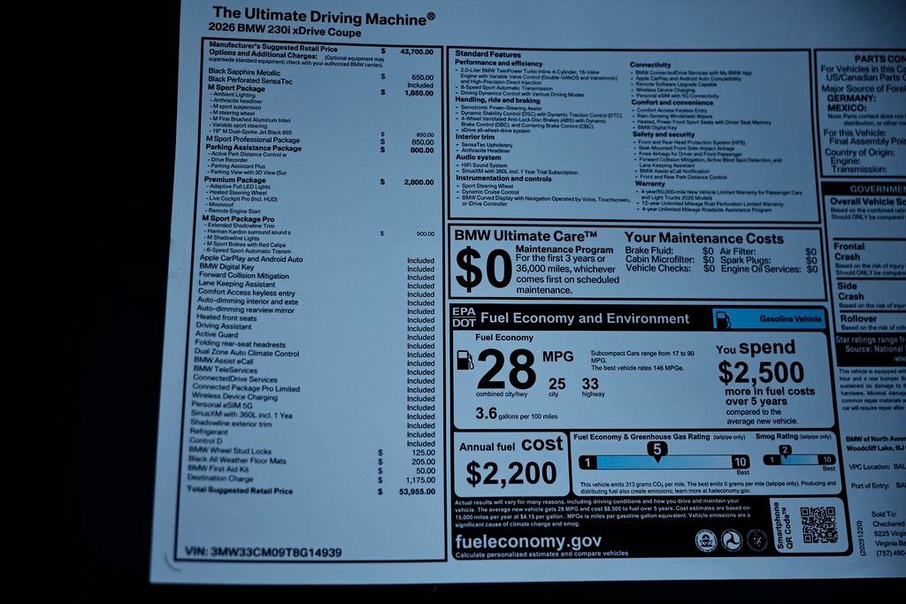New 2026 BMW 230i xDrive Coupe w/ Premium Package image 42