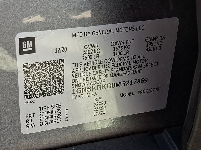 Used 2021 Chevrolet Tahoe RST w/ Luxury Package AWD/4WD image 33