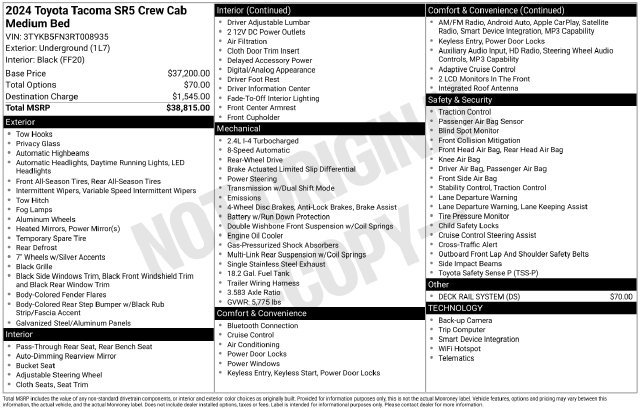 Used 2024 Toyota Tacoma SR5 RWD image 22