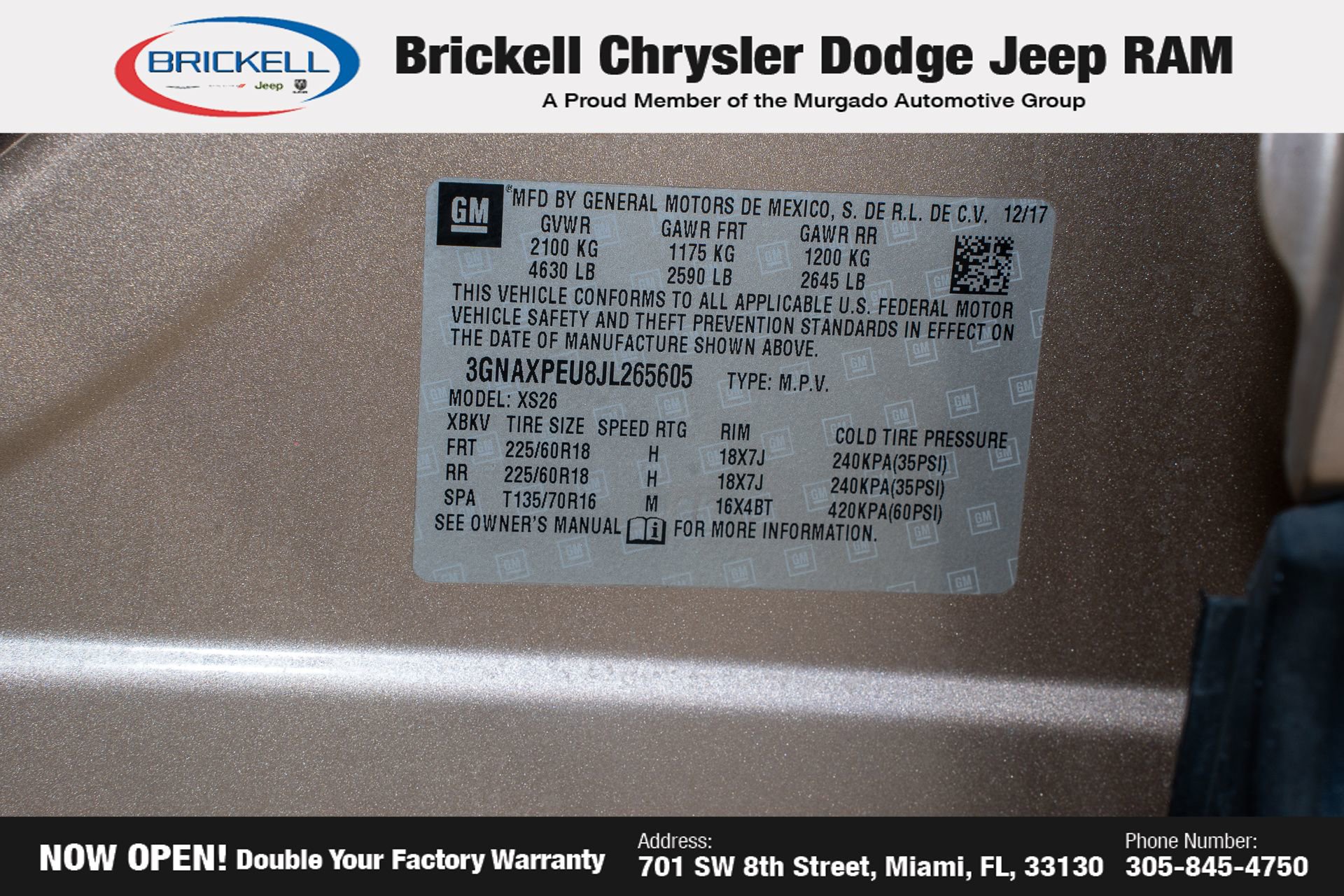 Used 2018 Chevrolet Equinox Premier w/ LPO, Cargo Package image 38