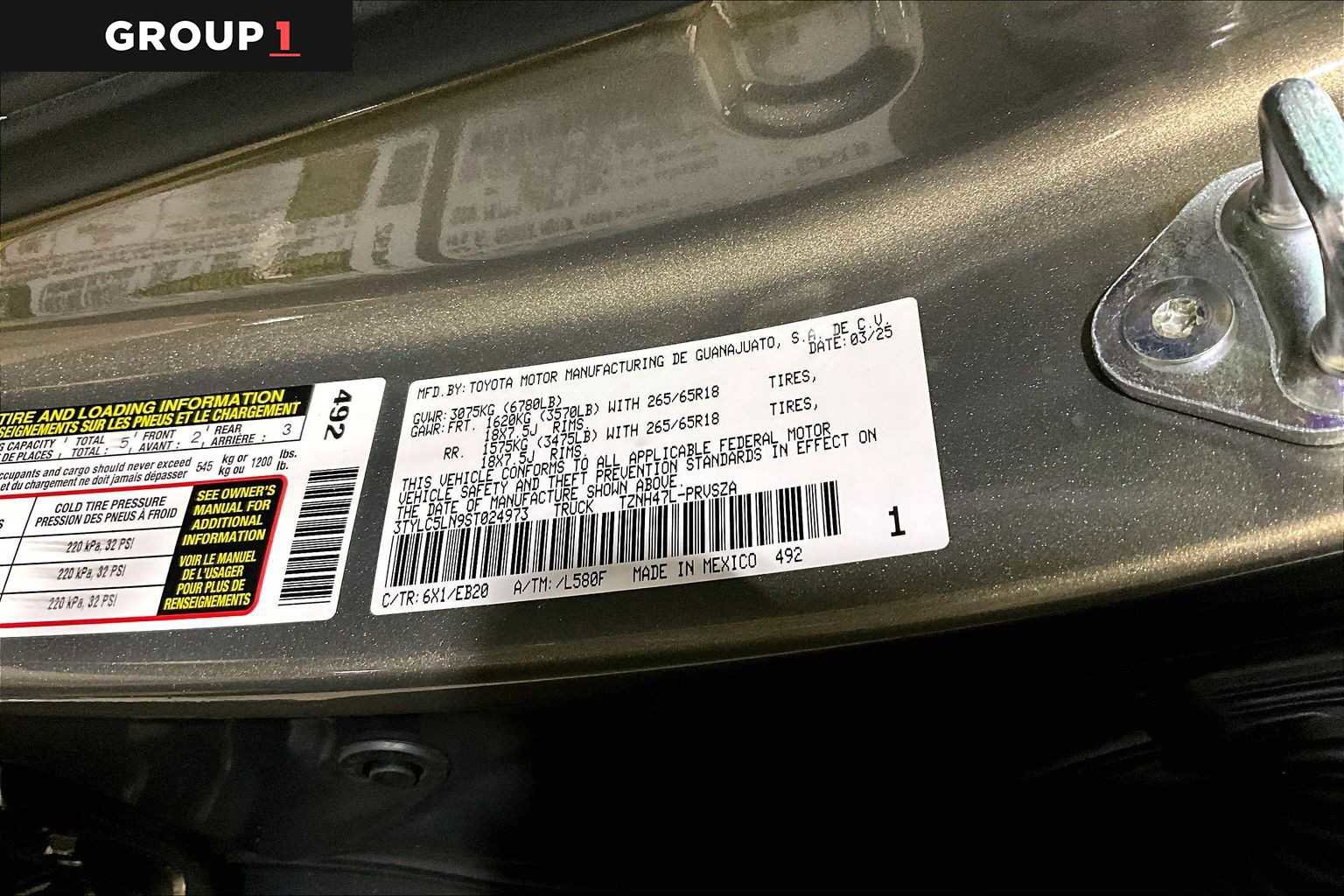 Certified 2025 Toyota Tacoma Limited image 37