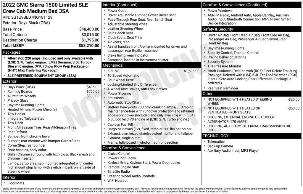 Used 2022 GMC Sierra 1500 SLE image 33