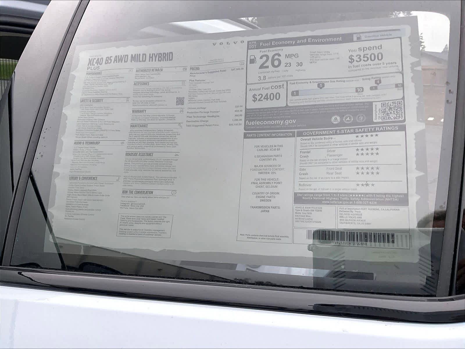 New 2026 Volvo XC40 B5 Plus w/ Protection Package Premier AWD/4WD image 36