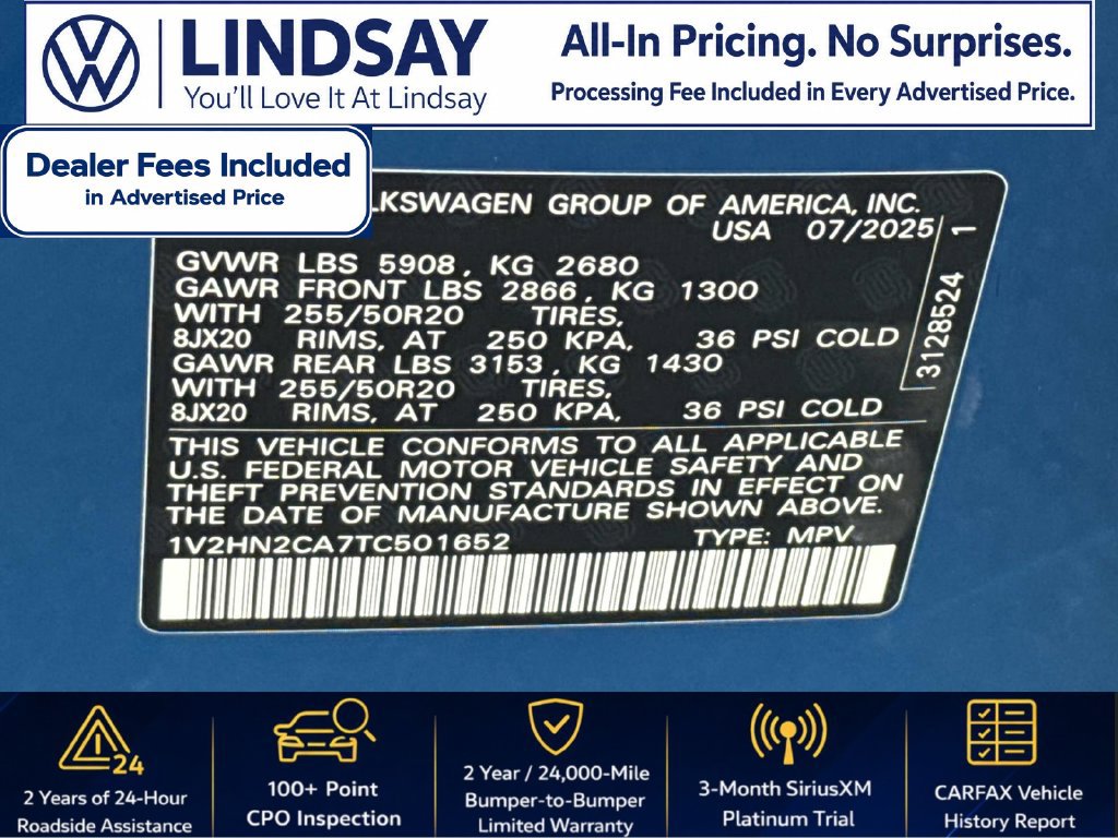 Used 2026 Volkswagen Atlas SE AWD/4WD image 27