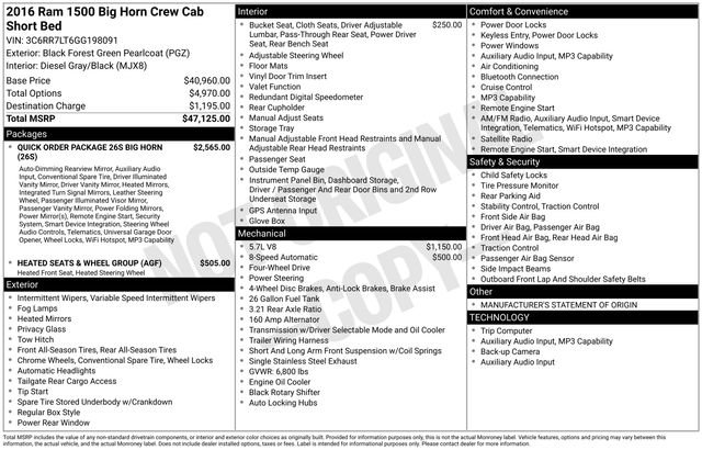 Used 2016 RAM 1500 Big Horn image 6