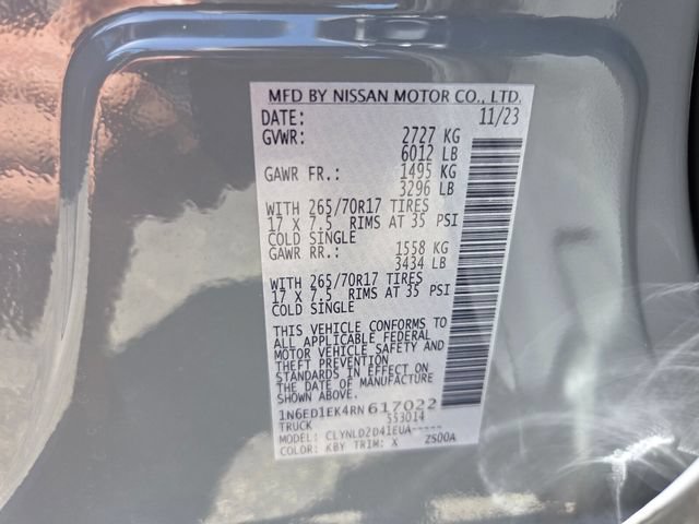 Used 2024 Nissan Frontier PRO-4X w/ Off-Road Protection Package AWD/4WD image 20