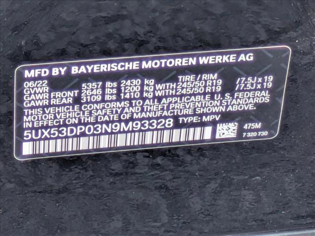Used 2022 BMW X3 xDrive30i w/ Convenience Package AWD/4WD image 26