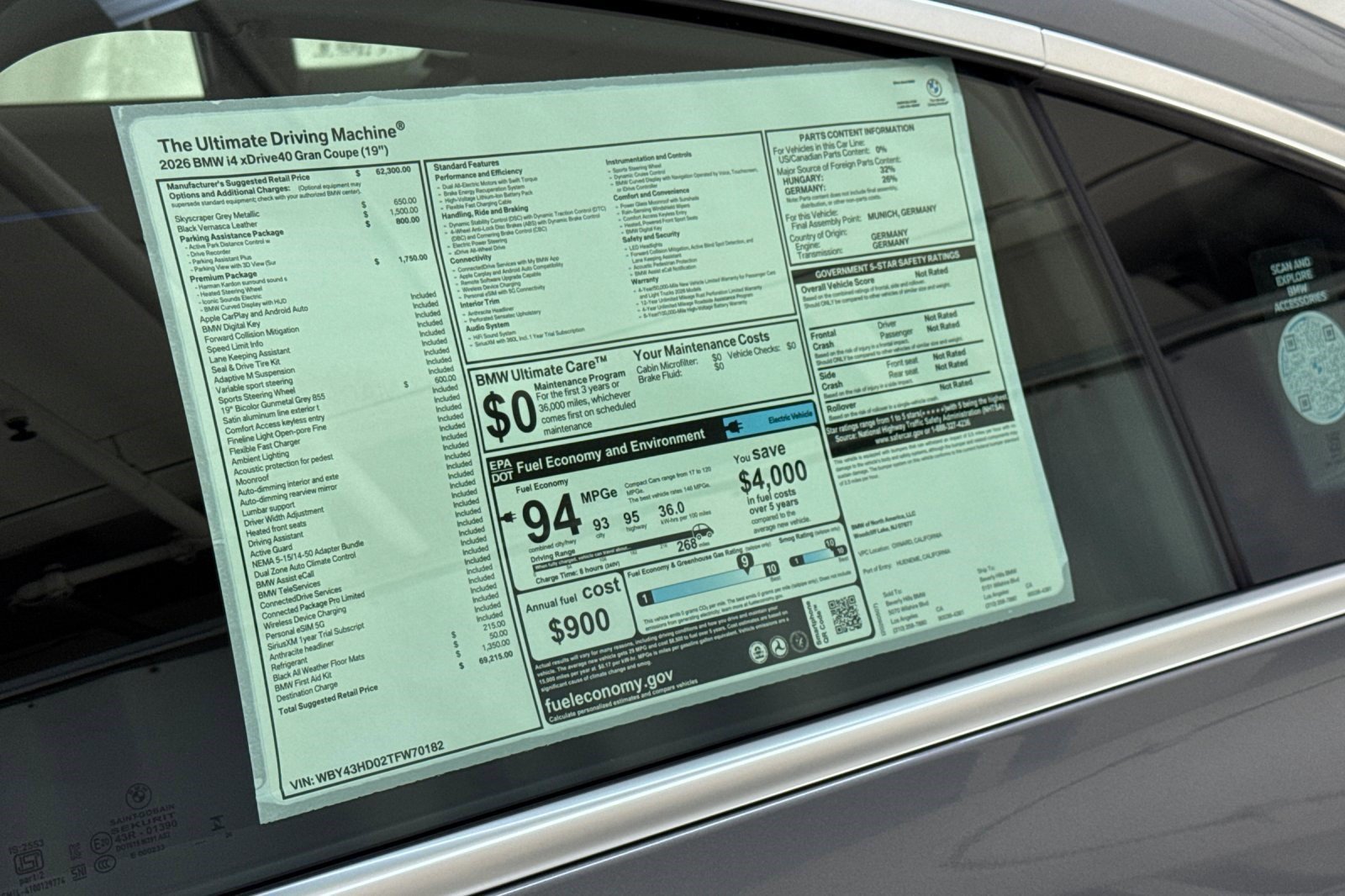 New 2026 BMW i4 xDrive40i w/ Premium Package AWD/4WD image 29