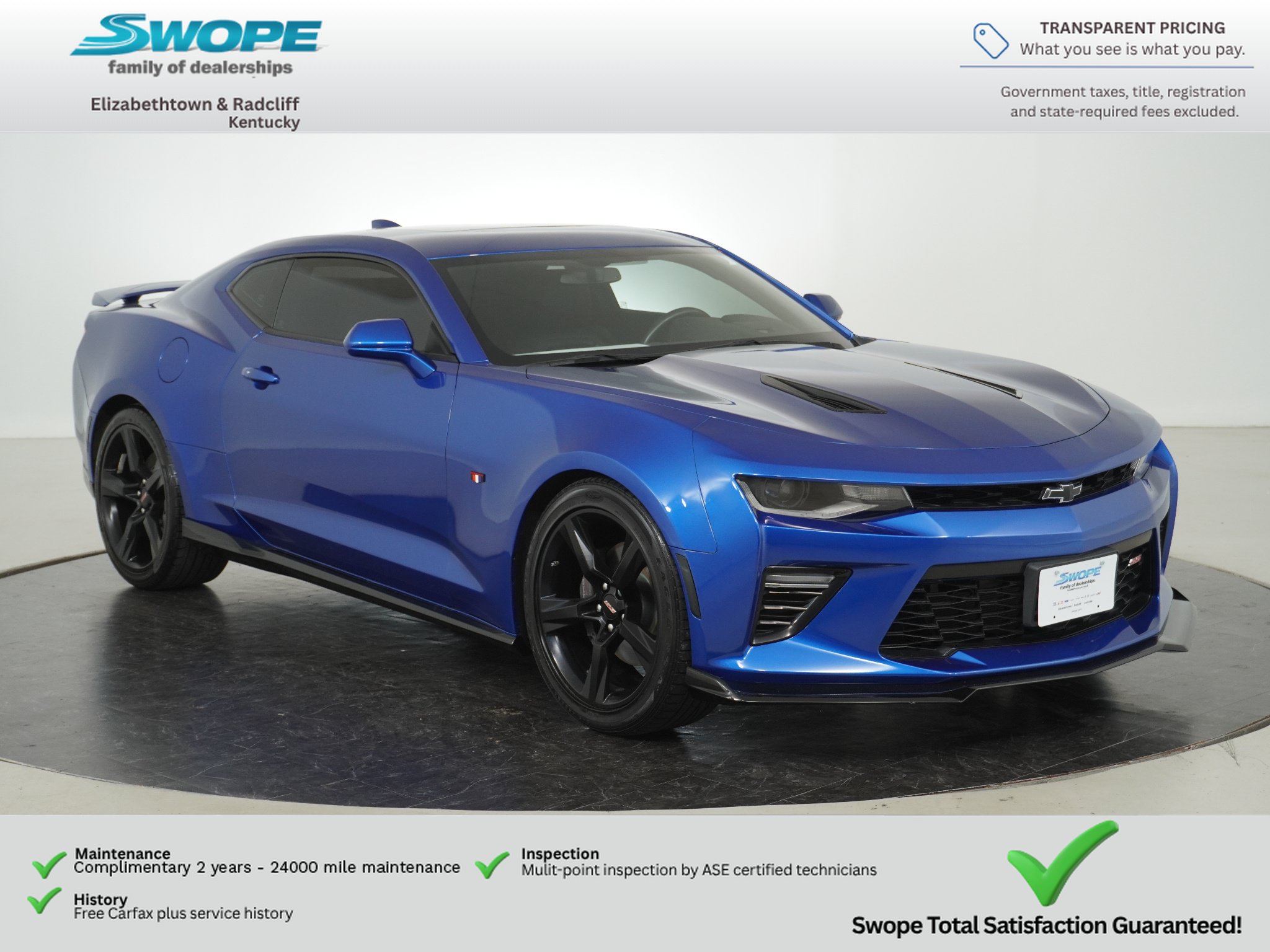Used 2016 Chevrolet Camaro SS RWD image 1