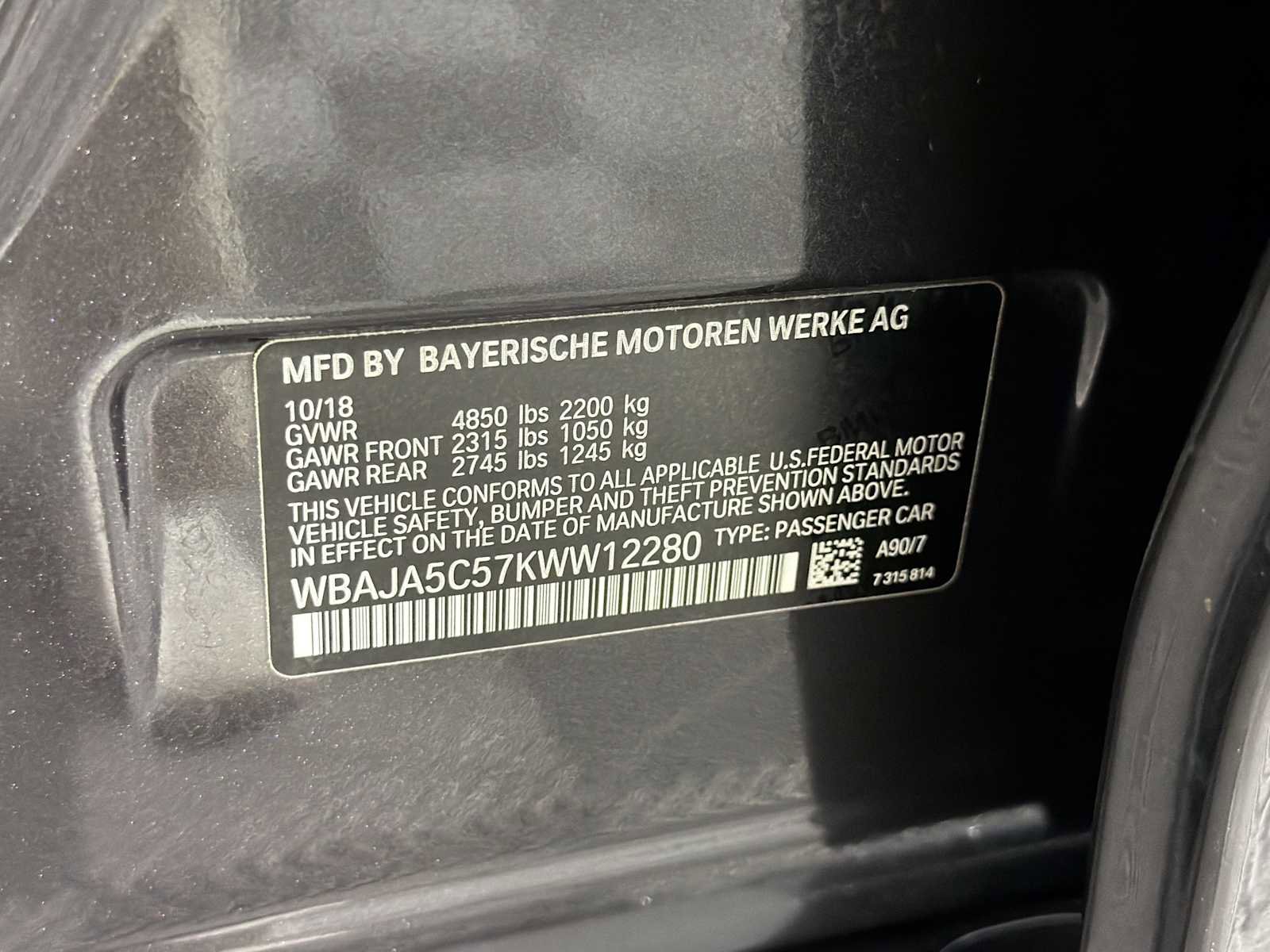 Used 2019 BMW 530i w/ Convenience Package image 36