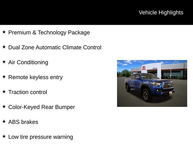 Used 2017 Toyota Tacoma TRD Off-Road w/ Premium & Technology Package image 2