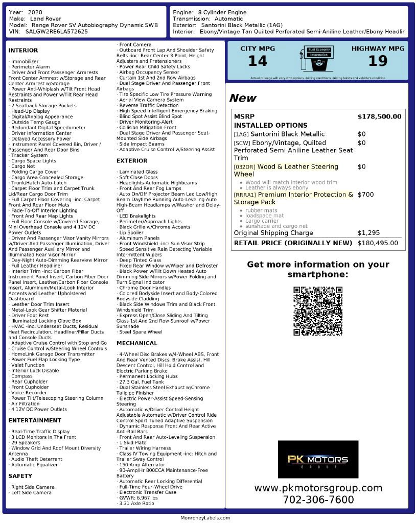 Used 2020 Land Rover Range Rover SV Autobiography Dynamic AWD/4WD image 98