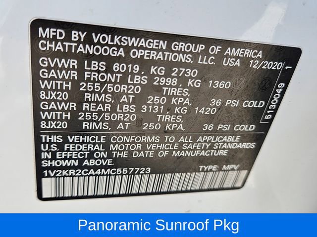 Used 2021 Volkswagen Atlas SE image 24