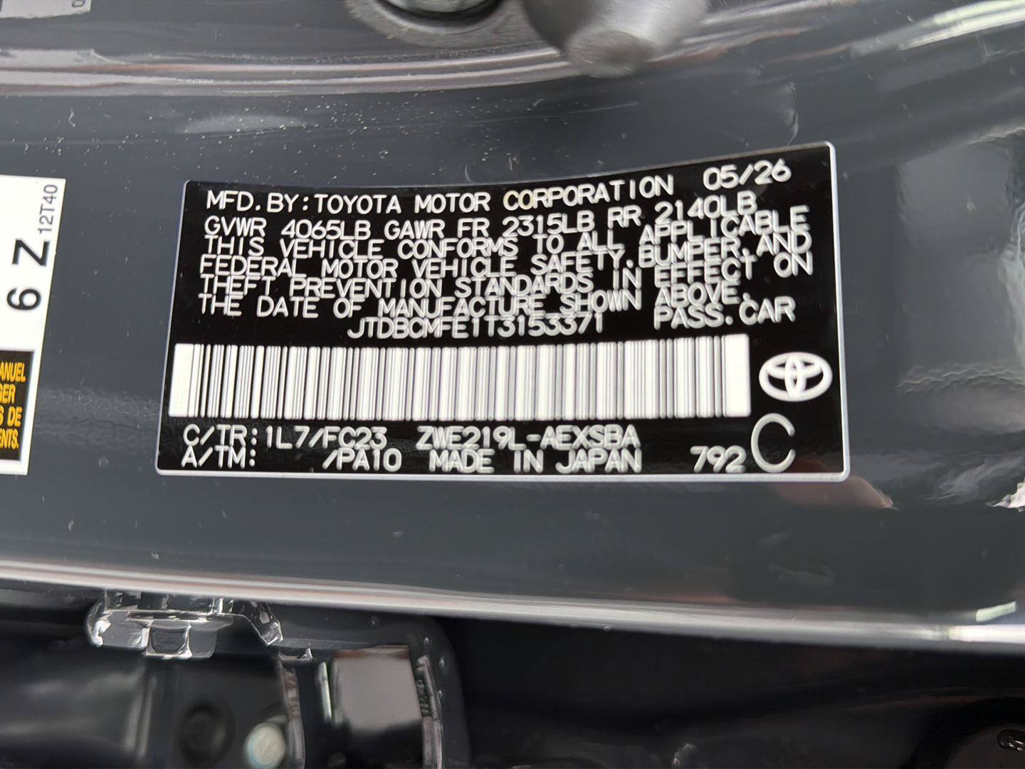 New 2026 Toyota Corolla SE FWD image 33
