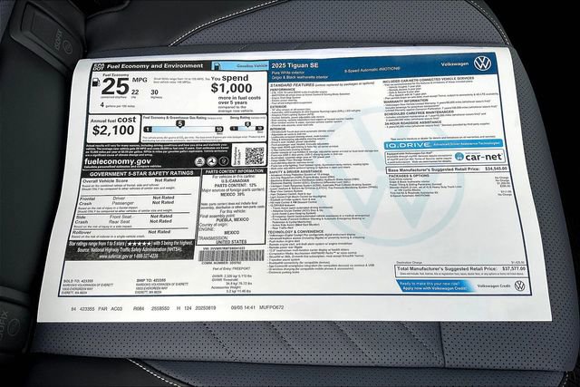 New 2025 Volkswagen Tiguan SE AWD/4WD image 5