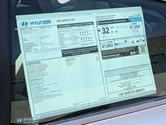 Used 2025 Hyundai Sonata SE image 25