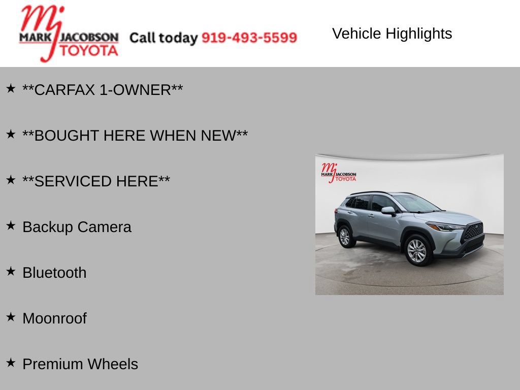 Used 2023 Toyota Corolla Cross LE w/ Moonroof Package FWD image 6