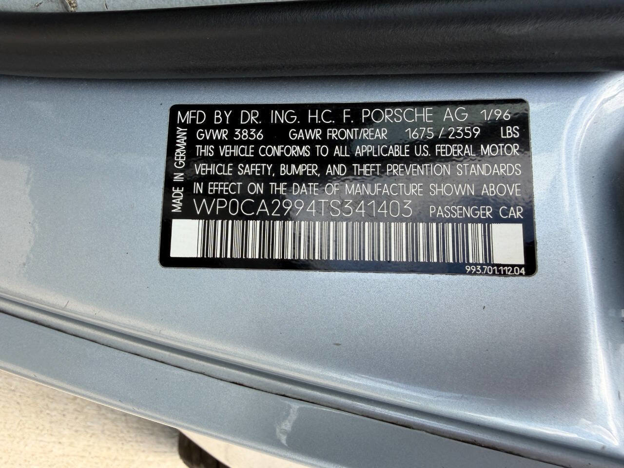 Used 1996 Porsche 911 Carrera 4 AWD/4WD image 29